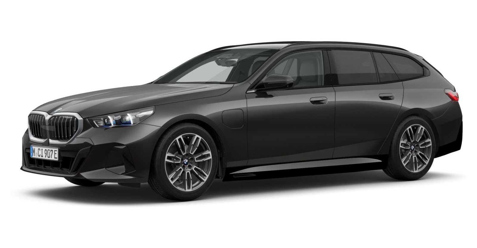 BMW 530e Touring in Grau von vorne BMW 530e Touring in Grau von vorne