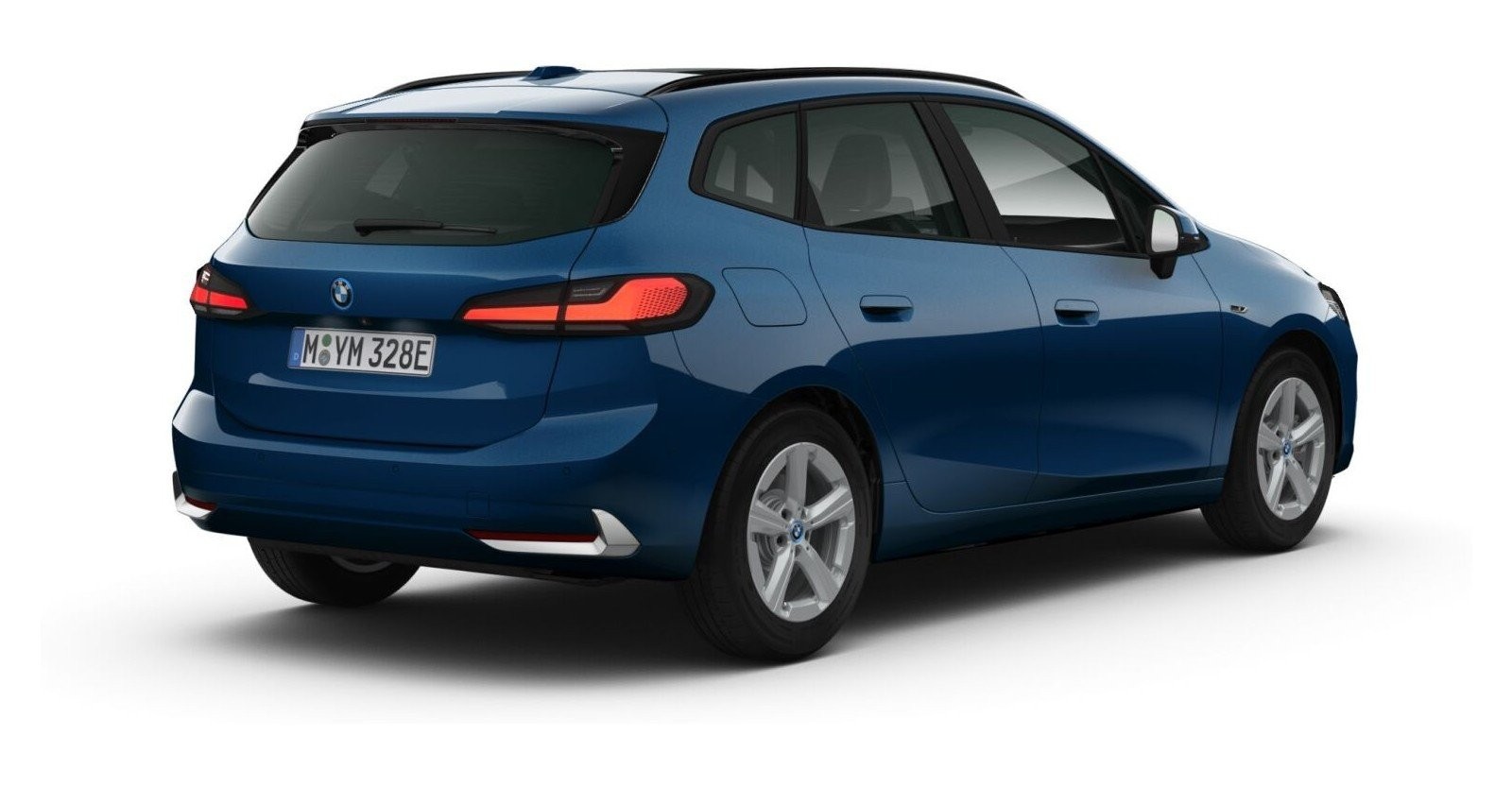 BMW BMW 2er in Blau von hinten BMW BMW 2er in Blau von hinten