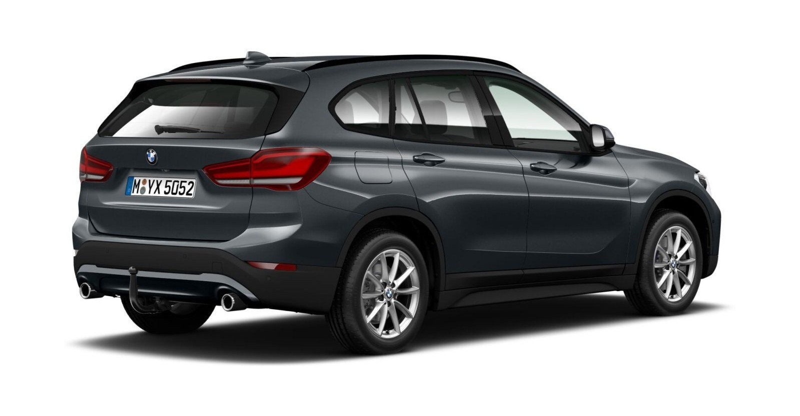 BMW BMW X in Grau von hinten BMW BMW X in Grau von hinten