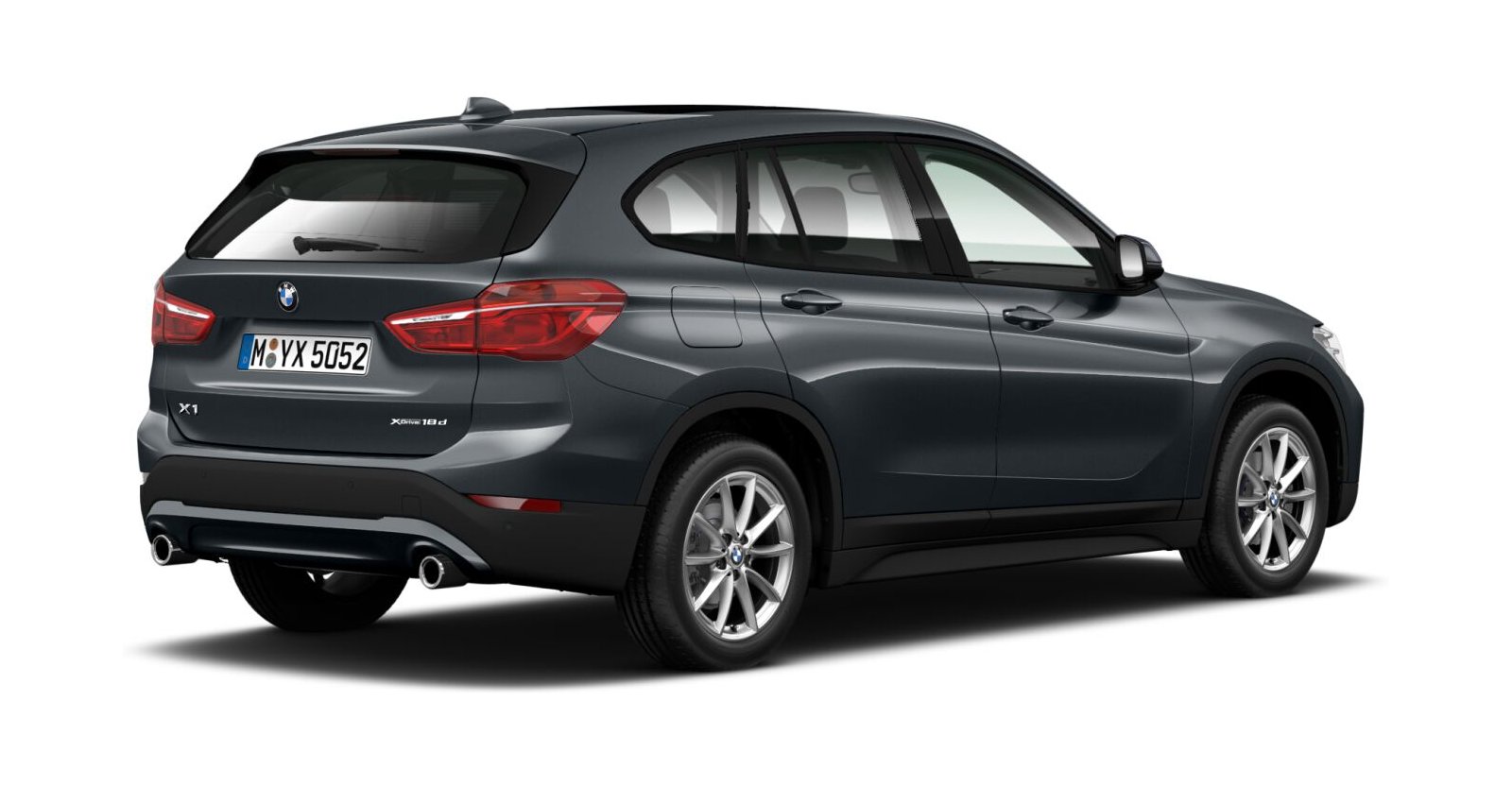 BMW BMW X in Grau von hinten BMW BMW X in Grau von hinten