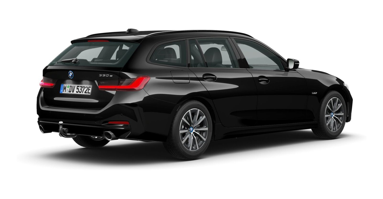 BMW BMW 3er in Schwarz von hinten BMW BMW 3er in Schwarz von hinten