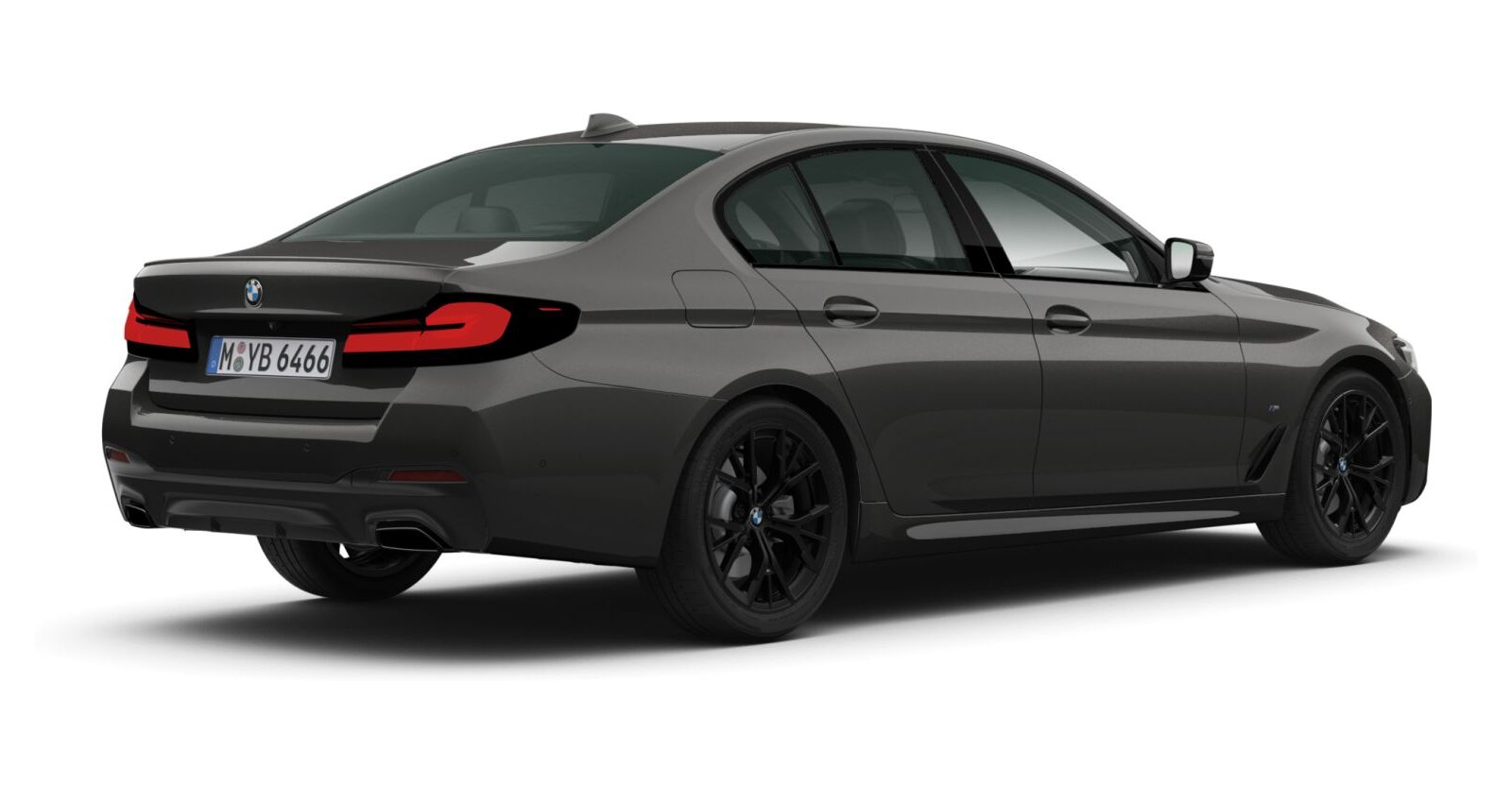 BMW BMW 5er in Grau von hinten BMW BMW 5er in Grau von hinten