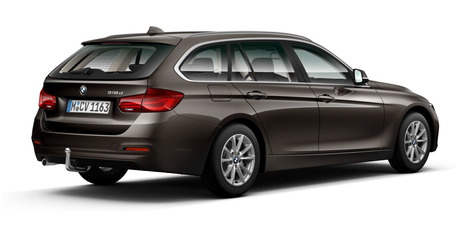 BMW BMW 3er in Braun von hinten BMW BMW 3er in Braun von hinten