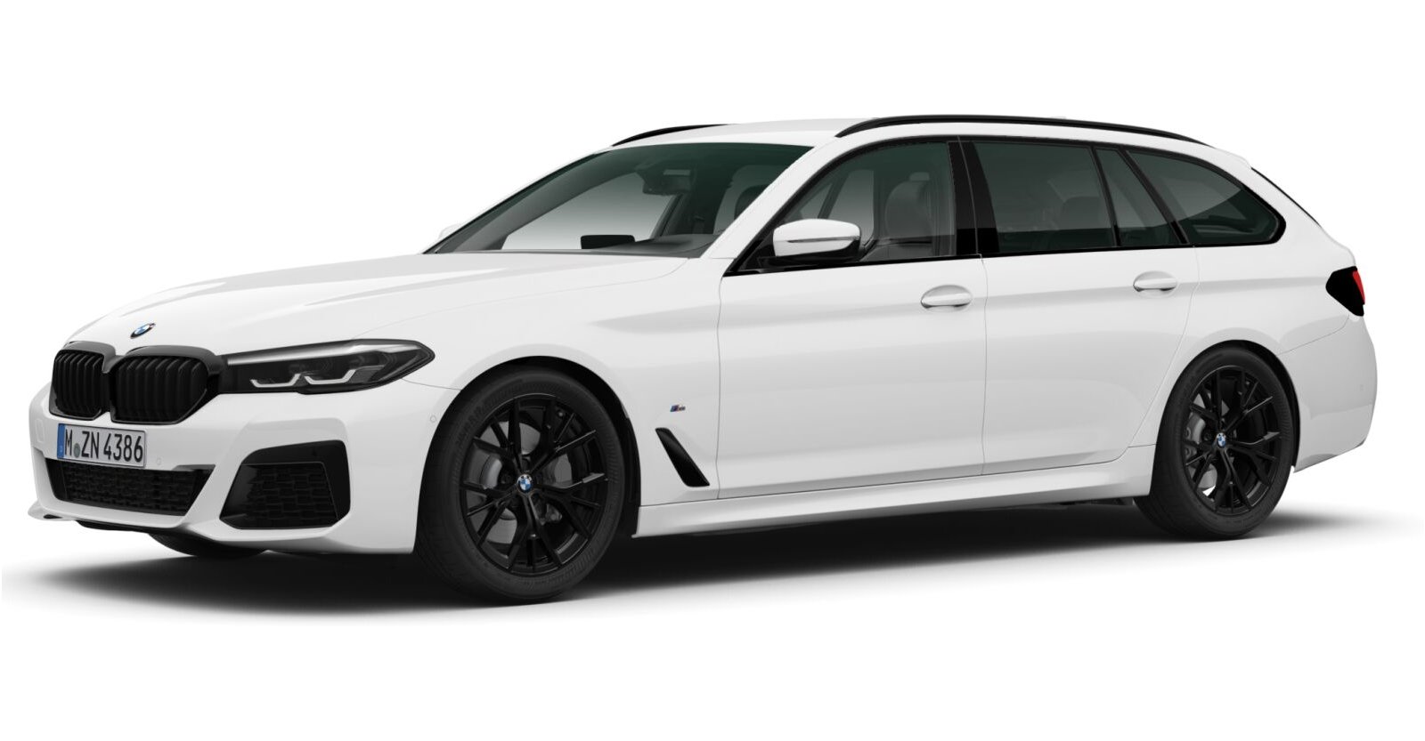BMW BMW 5er in Weiß von vorne BMW BMW 5er in Weiß von vorne
