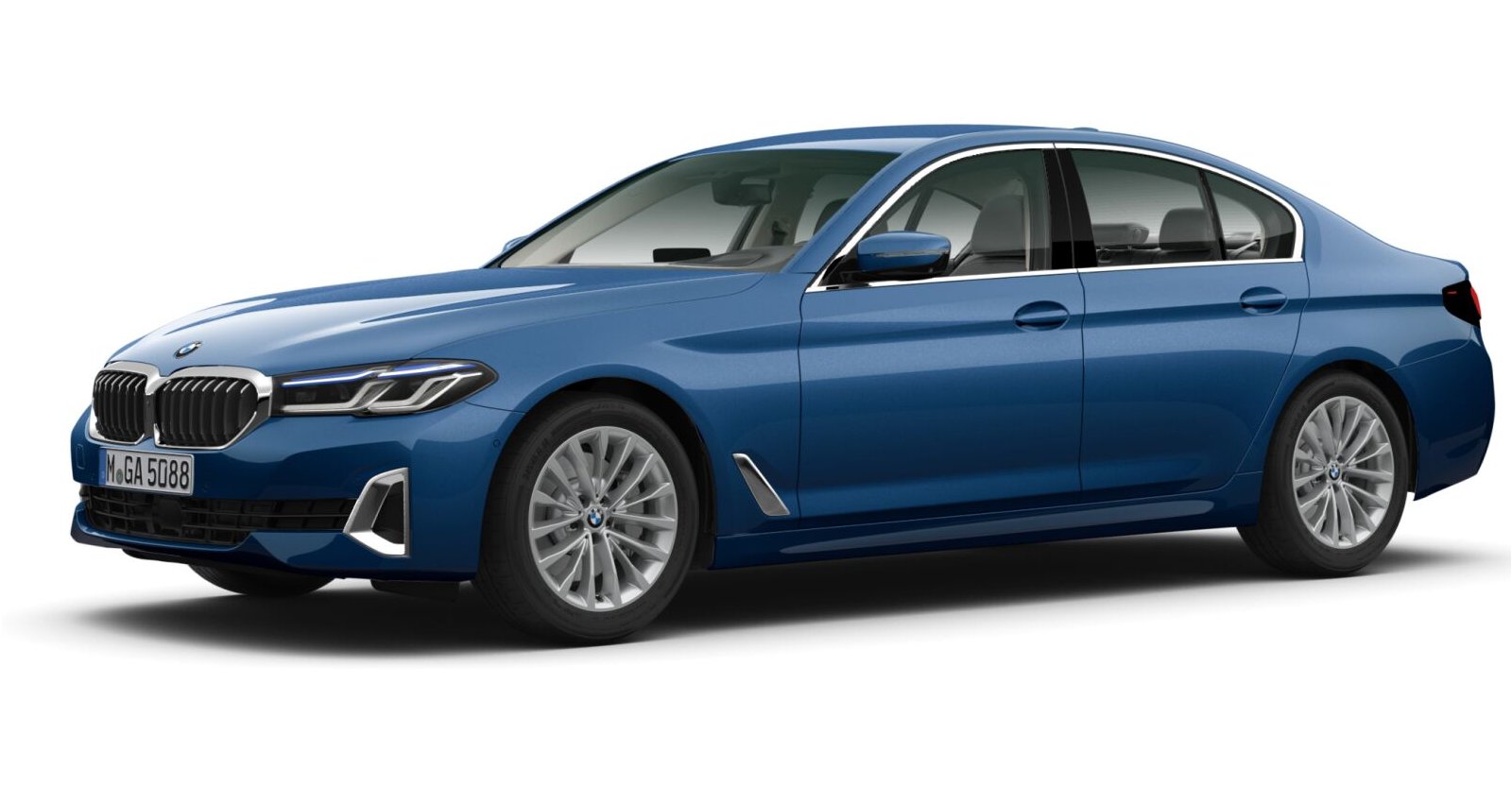 BMW BMW 5er in Blau von vorne BMW BMW 5er in Blau von vorne