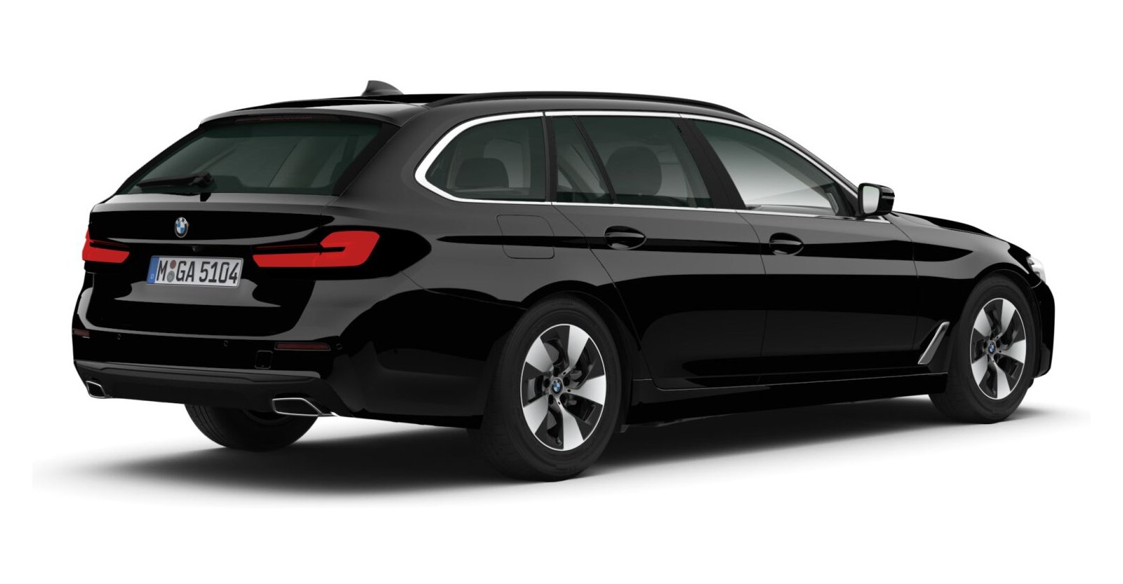 BMW BMW 5er in Schwarz von hinten BMW BMW 5er in Schwarz von hinten