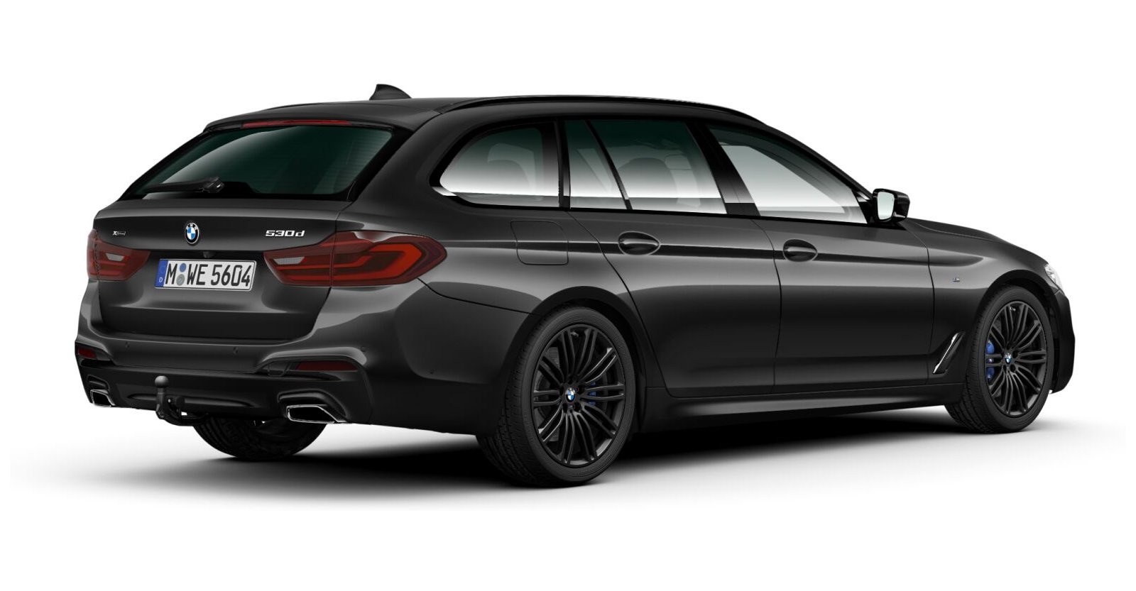 BMW BMW 5er in Grau von hinten BMW BMW 5er in Grau von hinten