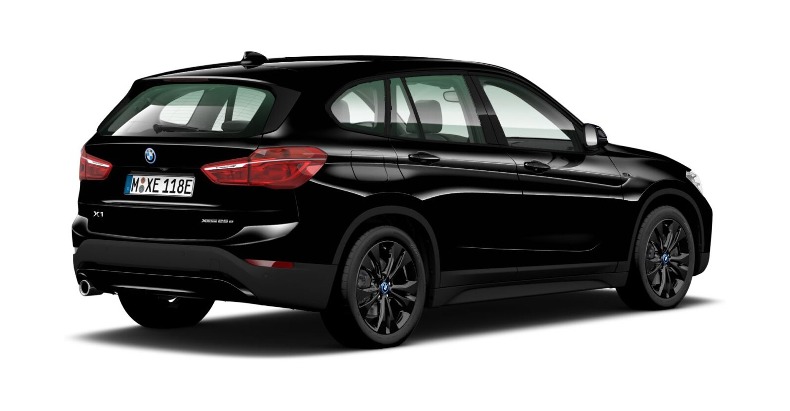 BMW BMW X in Schwarz von hinten BMW BMW X in Schwarz von hinten