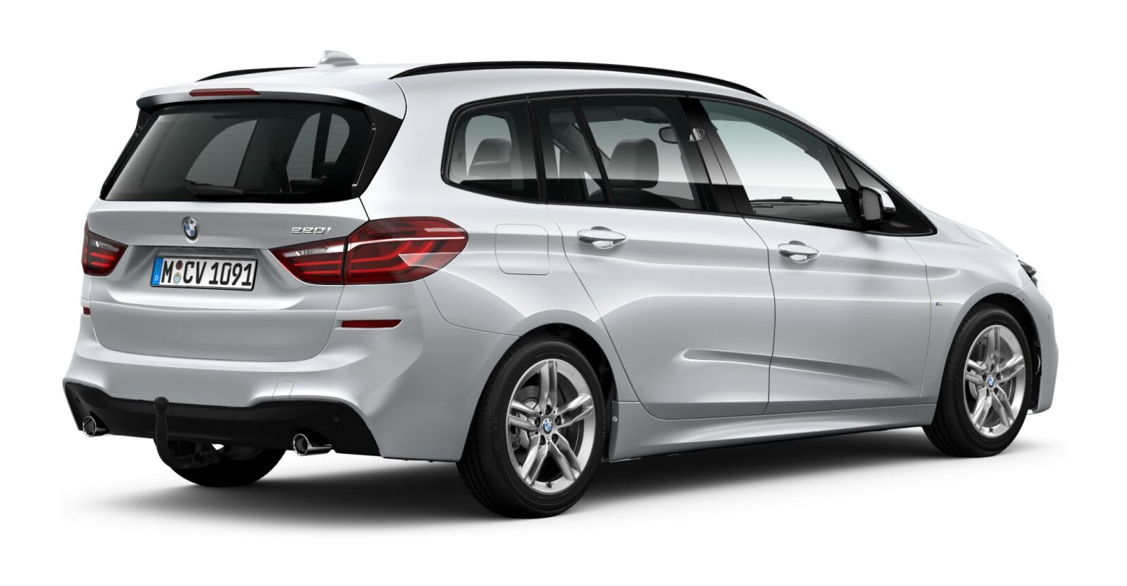 BMW BMW 2er in Silber von hinten BMW BMW 2er in Silber von hinten