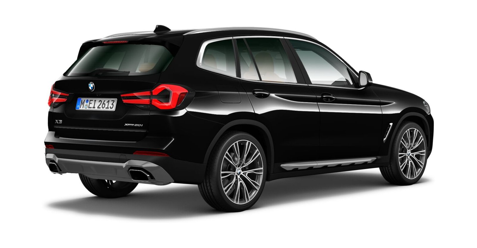 BMW BMW X in Schwarz von hinten BMW BMW X in Schwarz von hinten