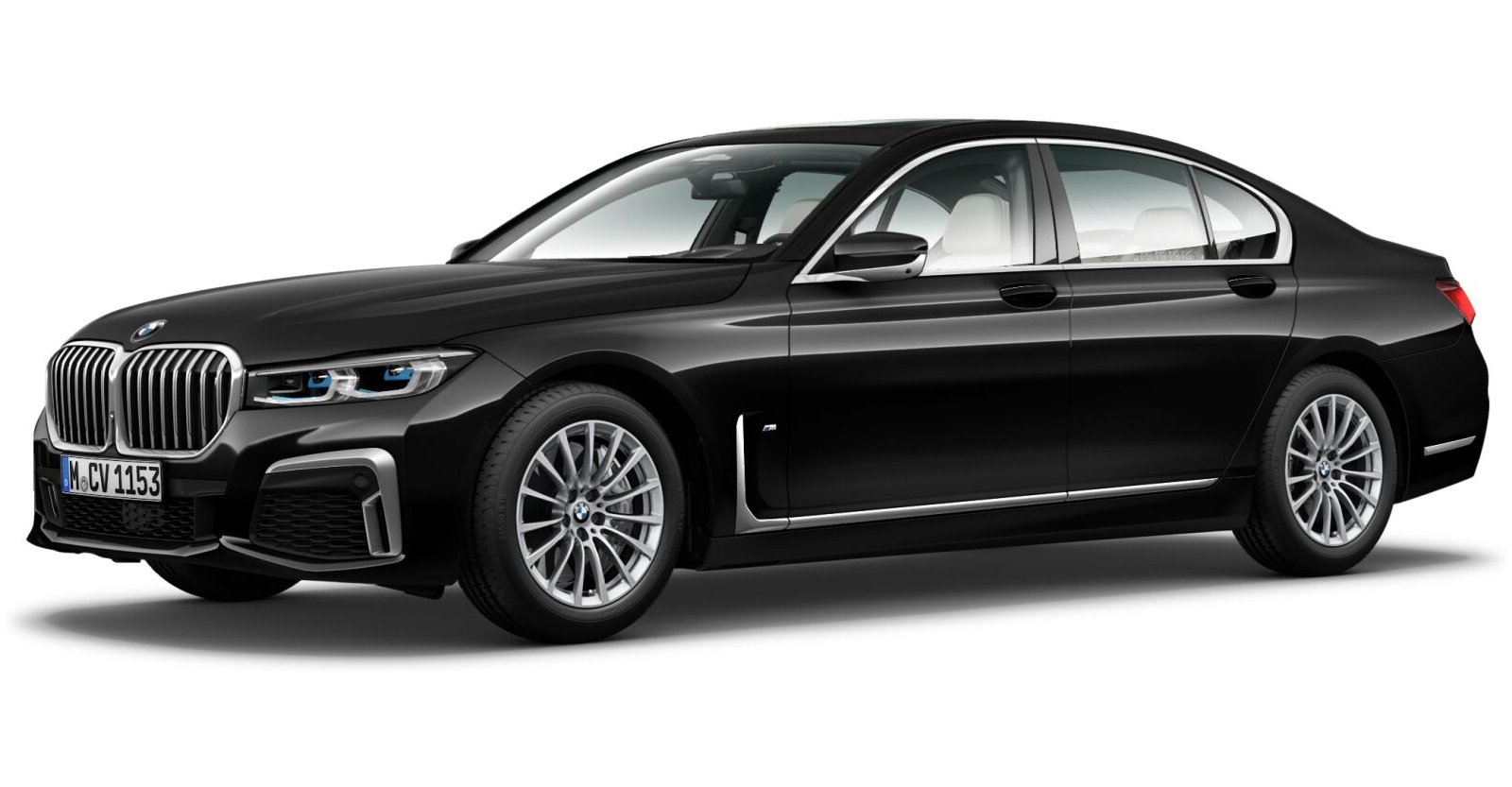 BMW BMW 7er in Schwarz von vorne BMW BMW 7er in Schwarz von vorne