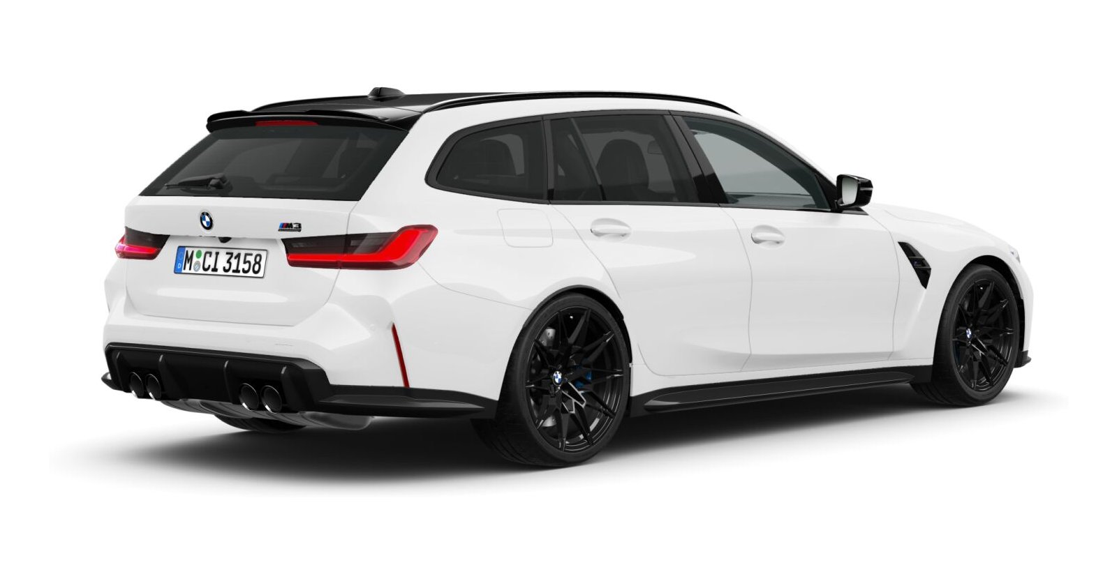BMW BMW M in Weiß von hinten BMW BMW M in Weiß von hinten