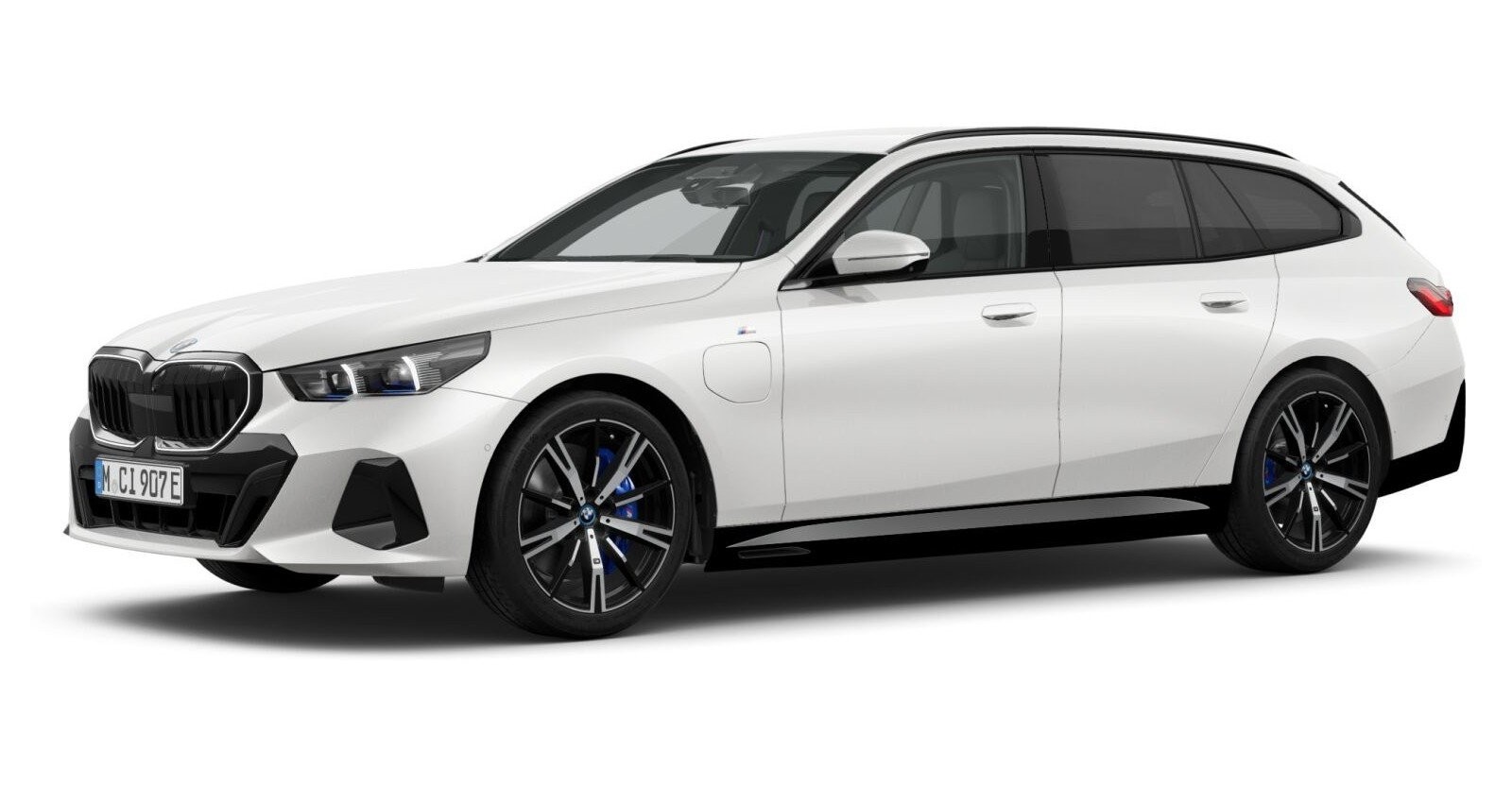 BMW BMW 5er in Weiß von vorne BMW BMW 5er in Weiß von vorne