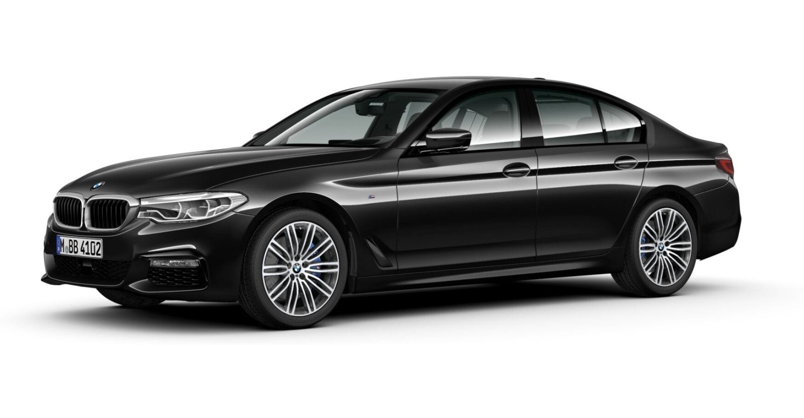 BMW BMW 5er in Schwarz von vorne BMW BMW 5er in Schwarz von vorne