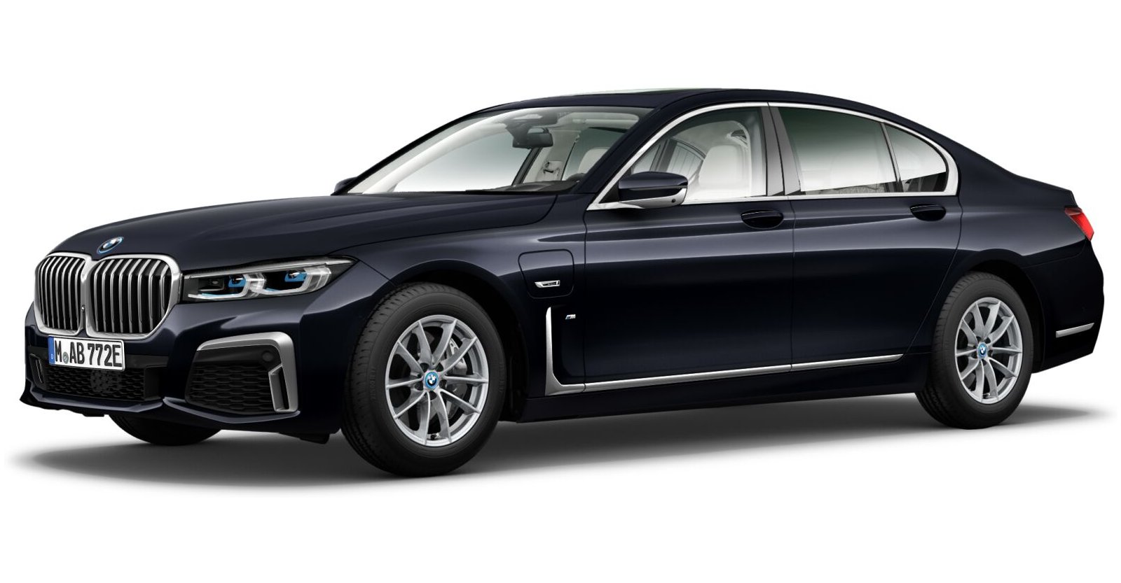 BMW BMW 7er in Schwarz von vorne BMW BMW 7er in Schwarz von vorne