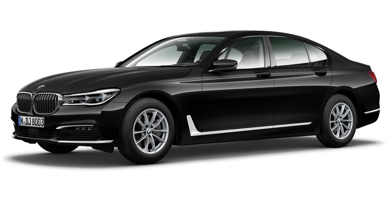 BMW BMW 7er in Schwarz von vorne BMW BMW 7er in Schwarz von vorne