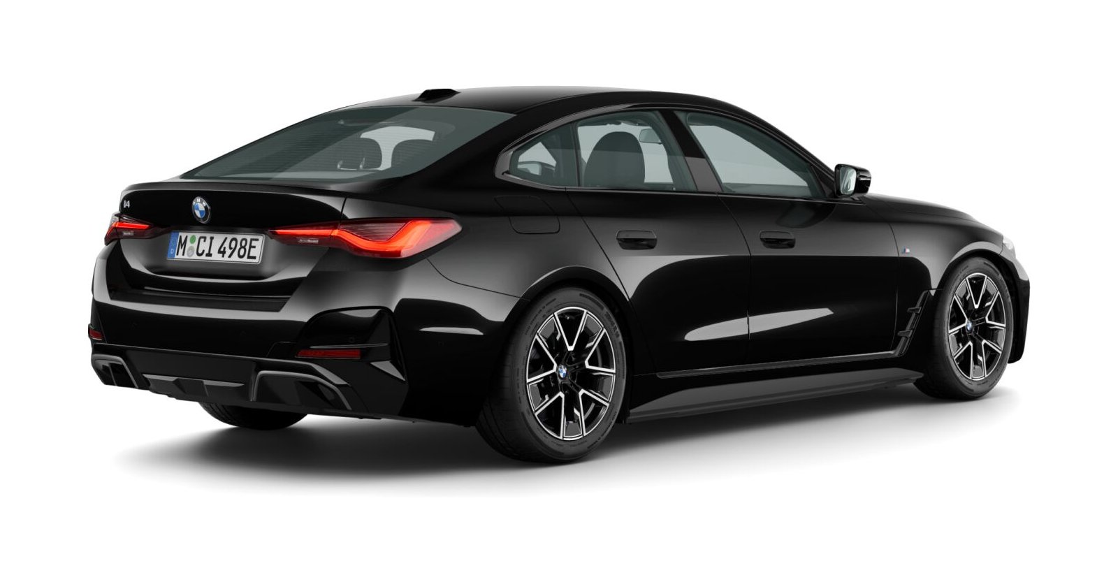 BMW BMW I in Schwarz von hinten BMW BMW I in Schwarz von hinten
