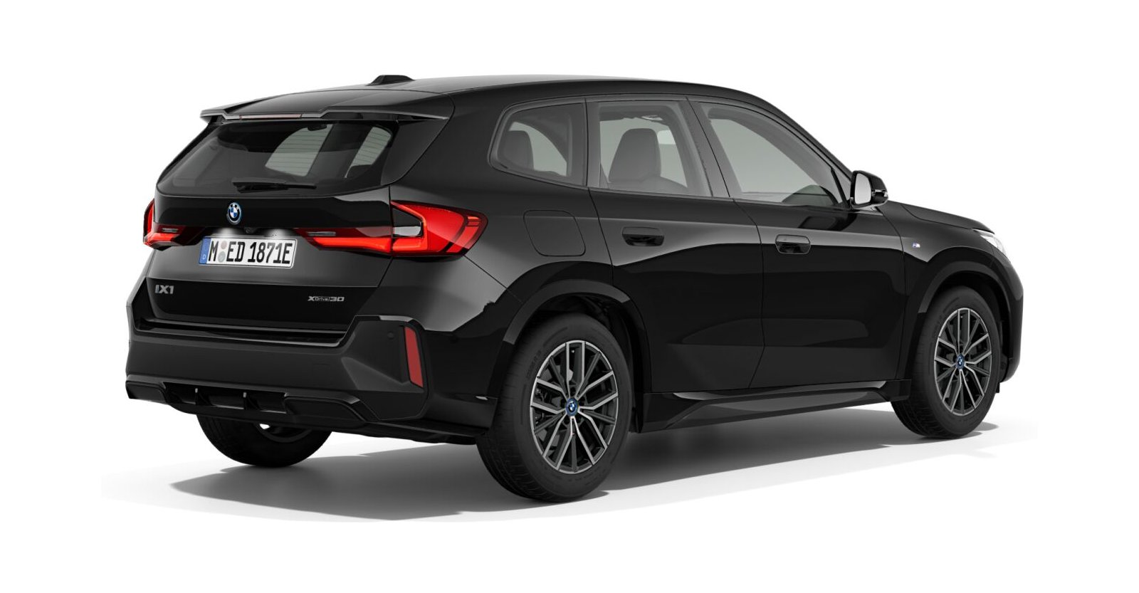 BMW BMW I in Schwarz von hinten BMW BMW I in Schwarz von hinten