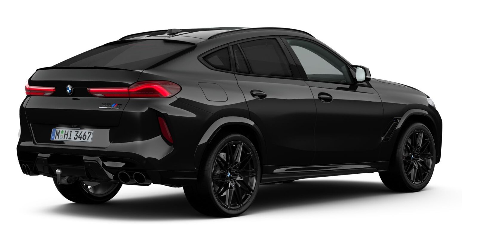 BMW BMW M in Schwarz von hinten BMW BMW M in Schwarz von hinten