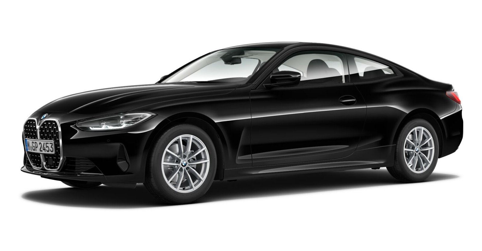 BMW BMW 4er in Schwarz von vorne BMW BMW 4er in Schwarz von vorne