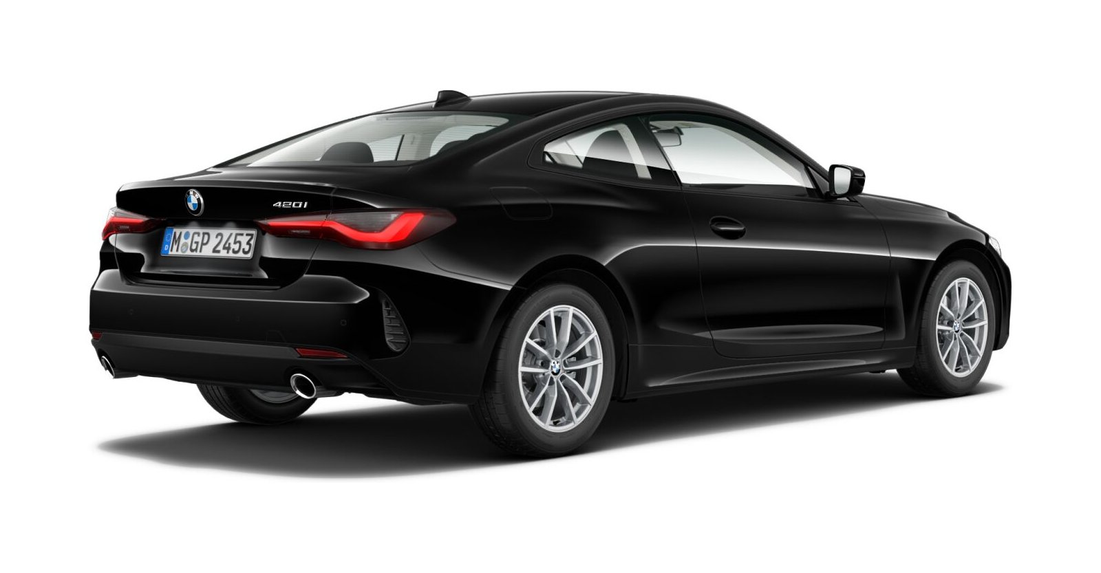 BMW BMW 4er in Schwarz von hinten BMW BMW 4er in Schwarz von hinten