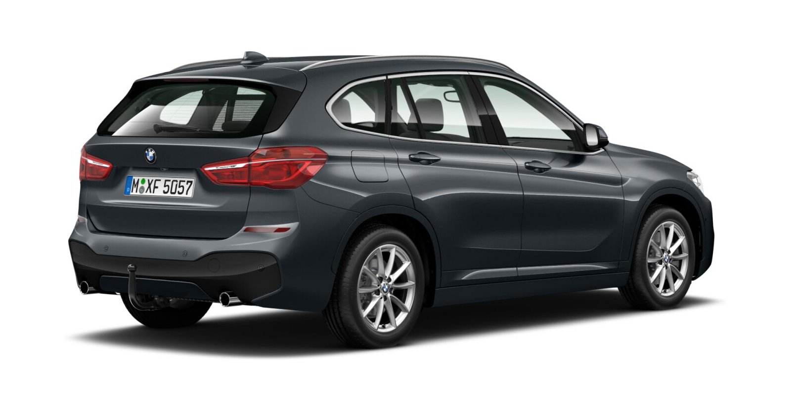 BMW BMW X in Grau von hinten BMW BMW X in Grau von hinten