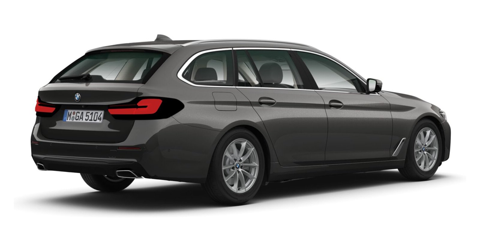 BMW BMW 5er in Grau von hinten BMW BMW 5er in Grau von hinten