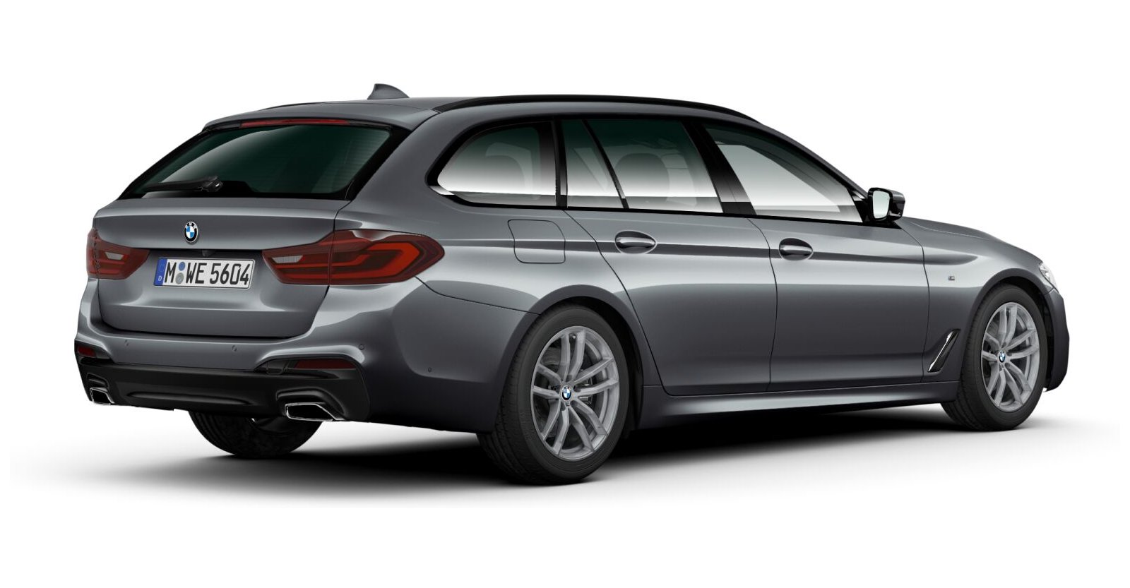 BMW BMW 5er in Grau von hinten BMW BMW 5er in Grau von hinten