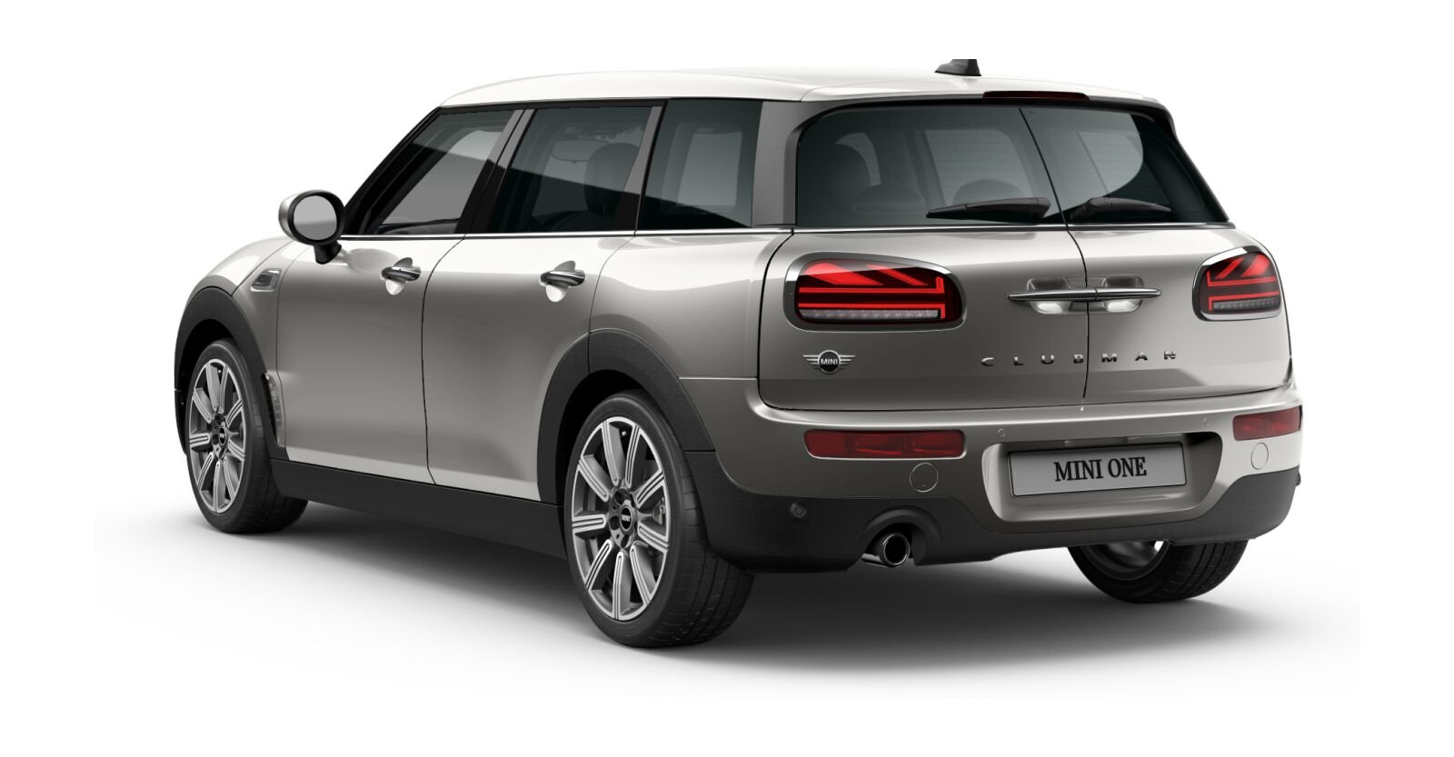 MINI MINI Clubman in Silber von hinten MINI MINI Clubman in Silber von hinten