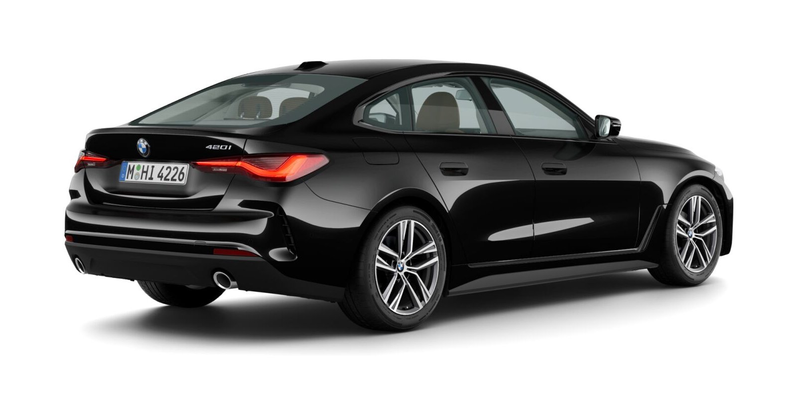 BMW BMW 4er in Schwarz von hinten BMW BMW 4er in Schwarz von hinten