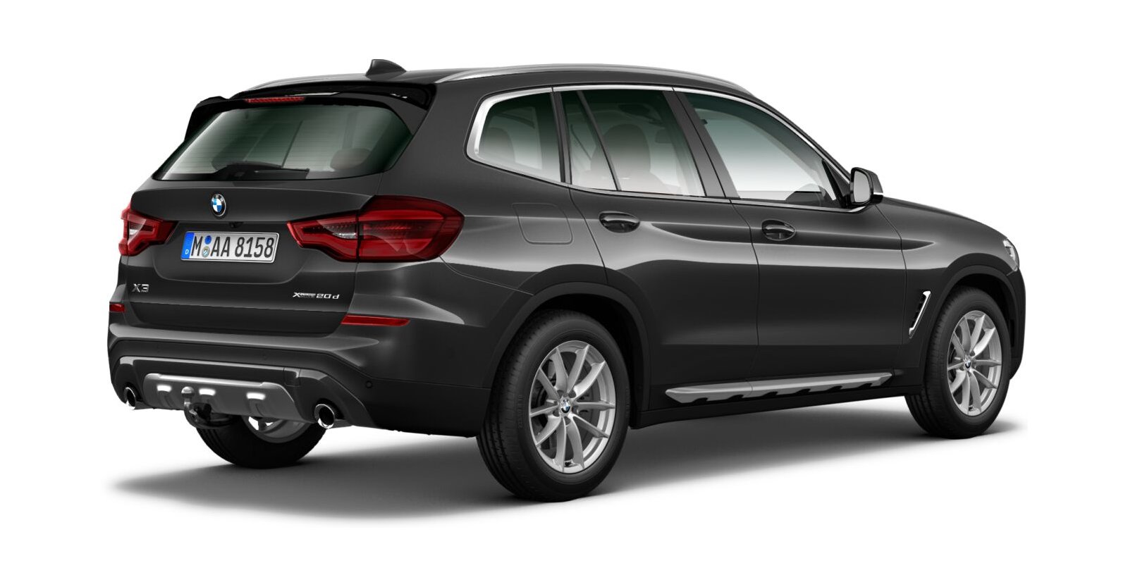 BMW BMW X in Grau von hinten BMW BMW X in Grau von hinten