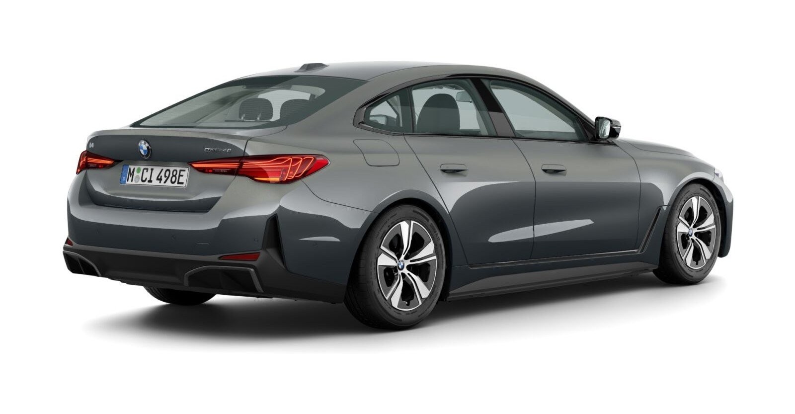 BMW BMW I in Grau von hinten BMW BMW I in Grau von hinten