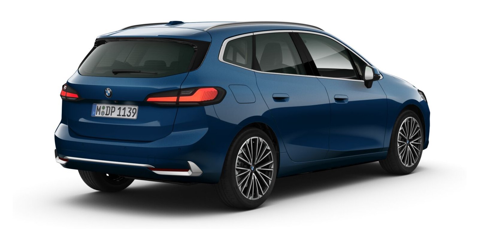 BMW BMW 2er in Blau von hinten BMW BMW 2er in Blau von hinten