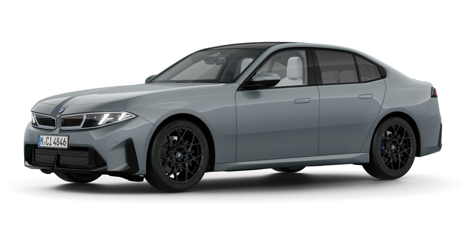 BMW 320 Limousine in Grün von vorne