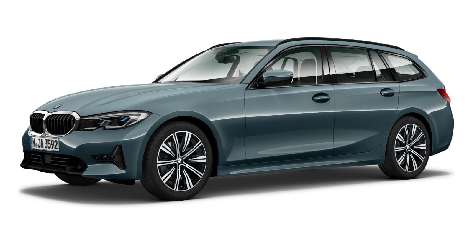 BMW BMW 3er in Blau von vorne BMW BMW 3er in Blau von vorne