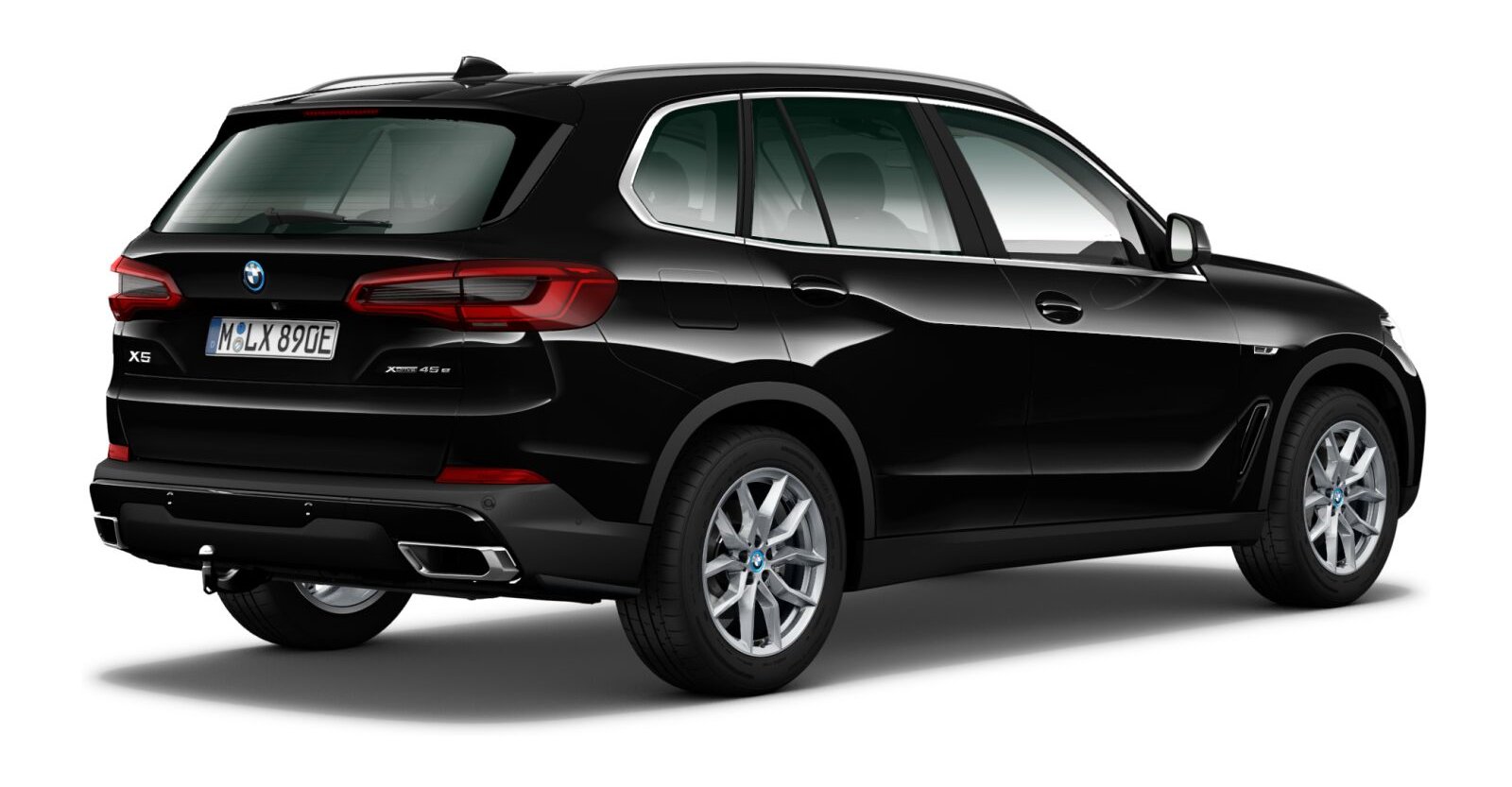 BMW BMW X in Schwarz von hinten