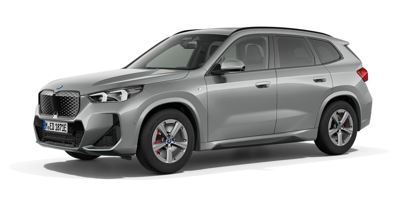 BMW iX1 xDrive30 in Grau von vorne BMW iX1 xDrive30 in Grau von vorne