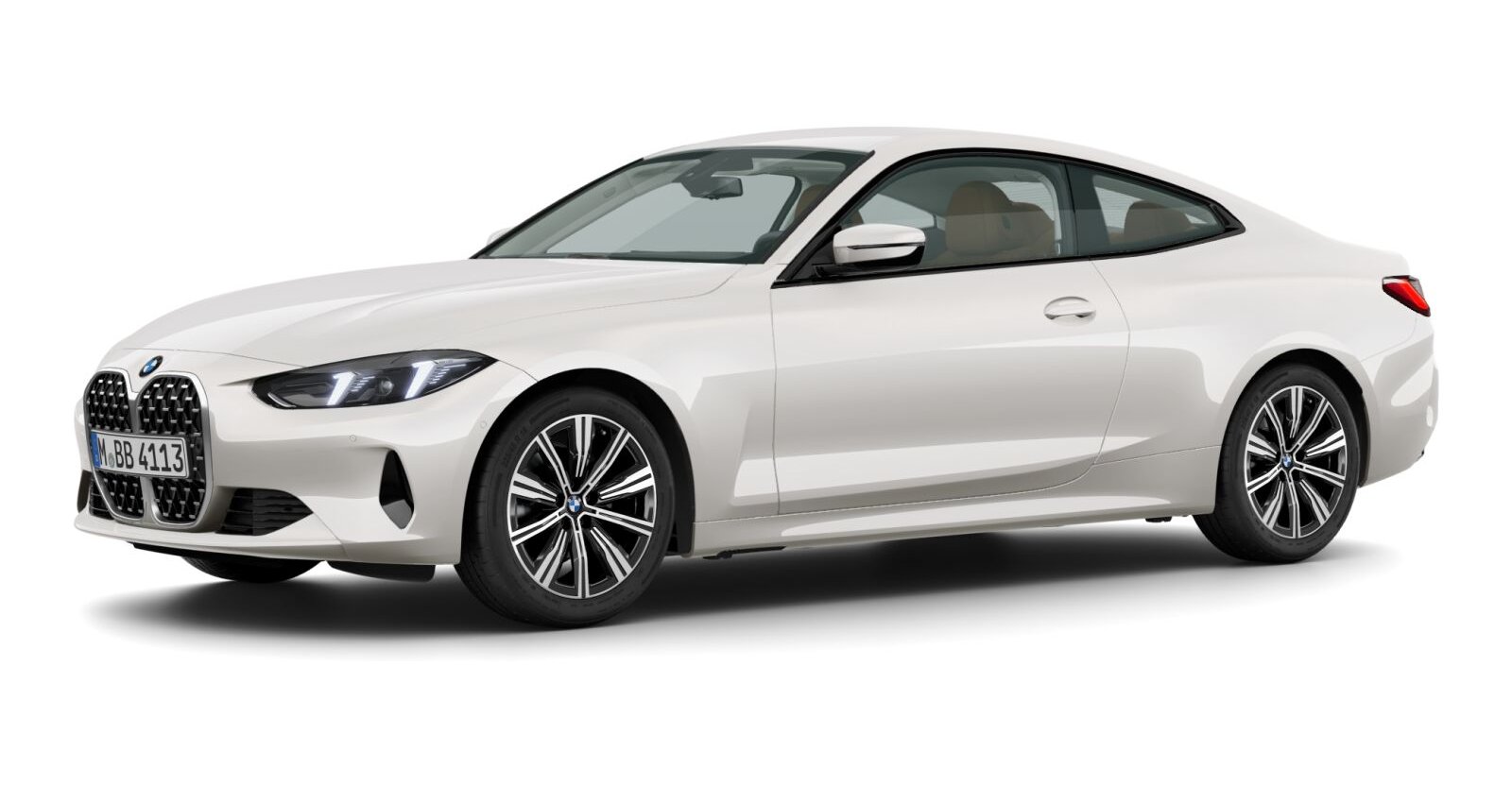 BMW BMW 4er in Weiß von vorne BMW BMW 4er in Weiß von vorne