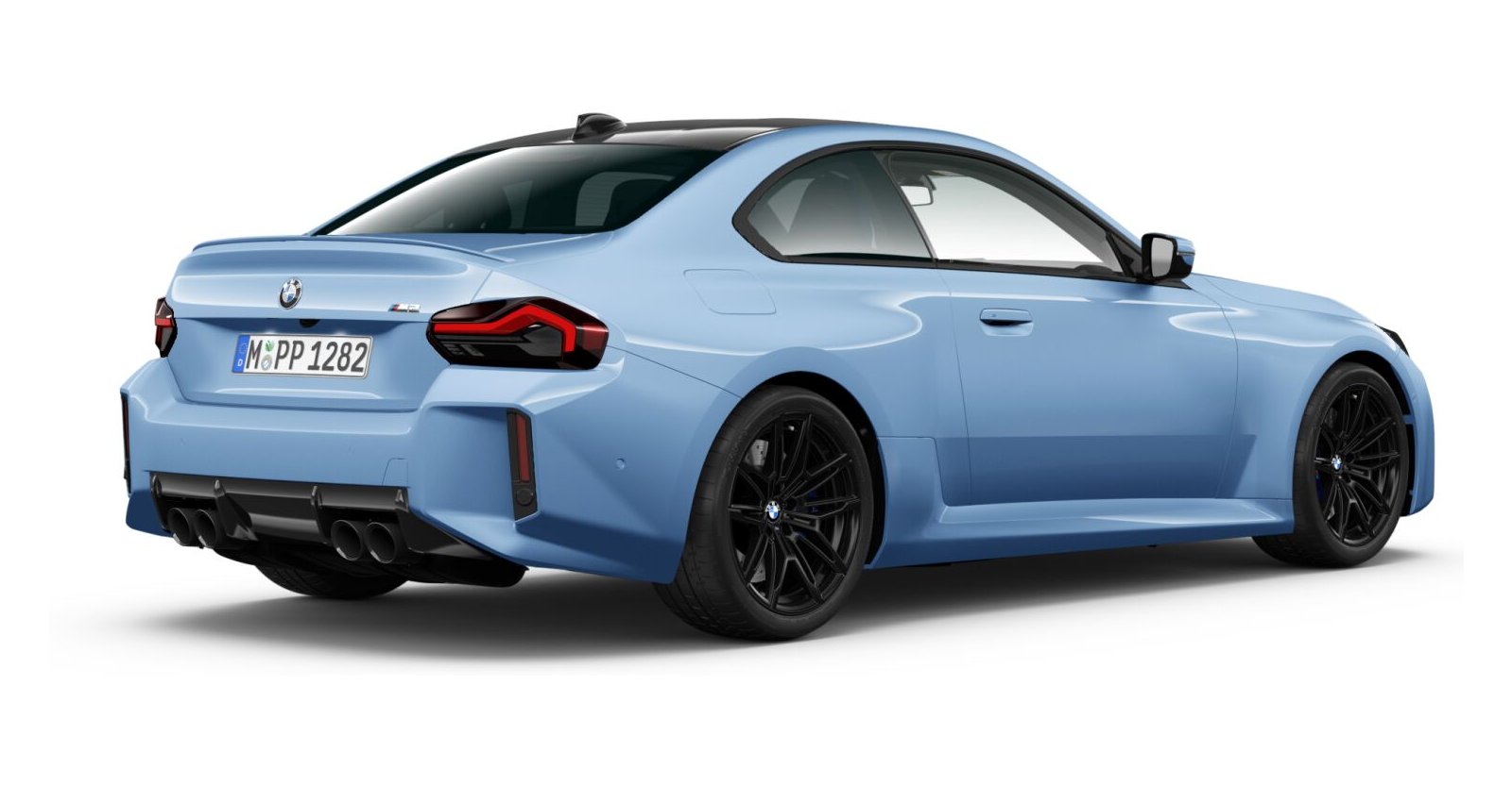BMW BMW M in Blau von hinten