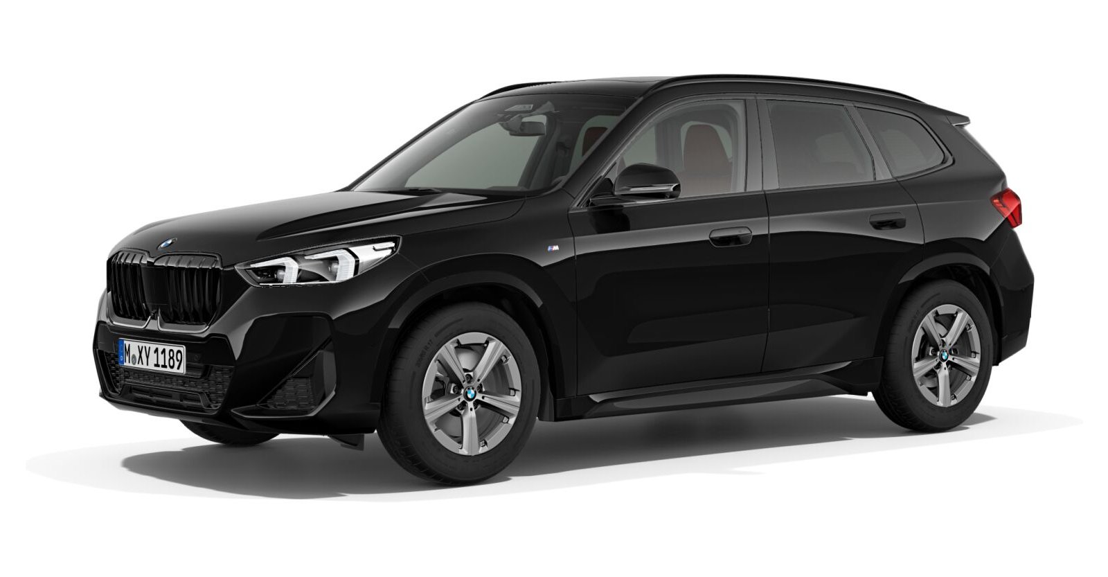 BMW X1 xDrive23d in Schwarz von vorne