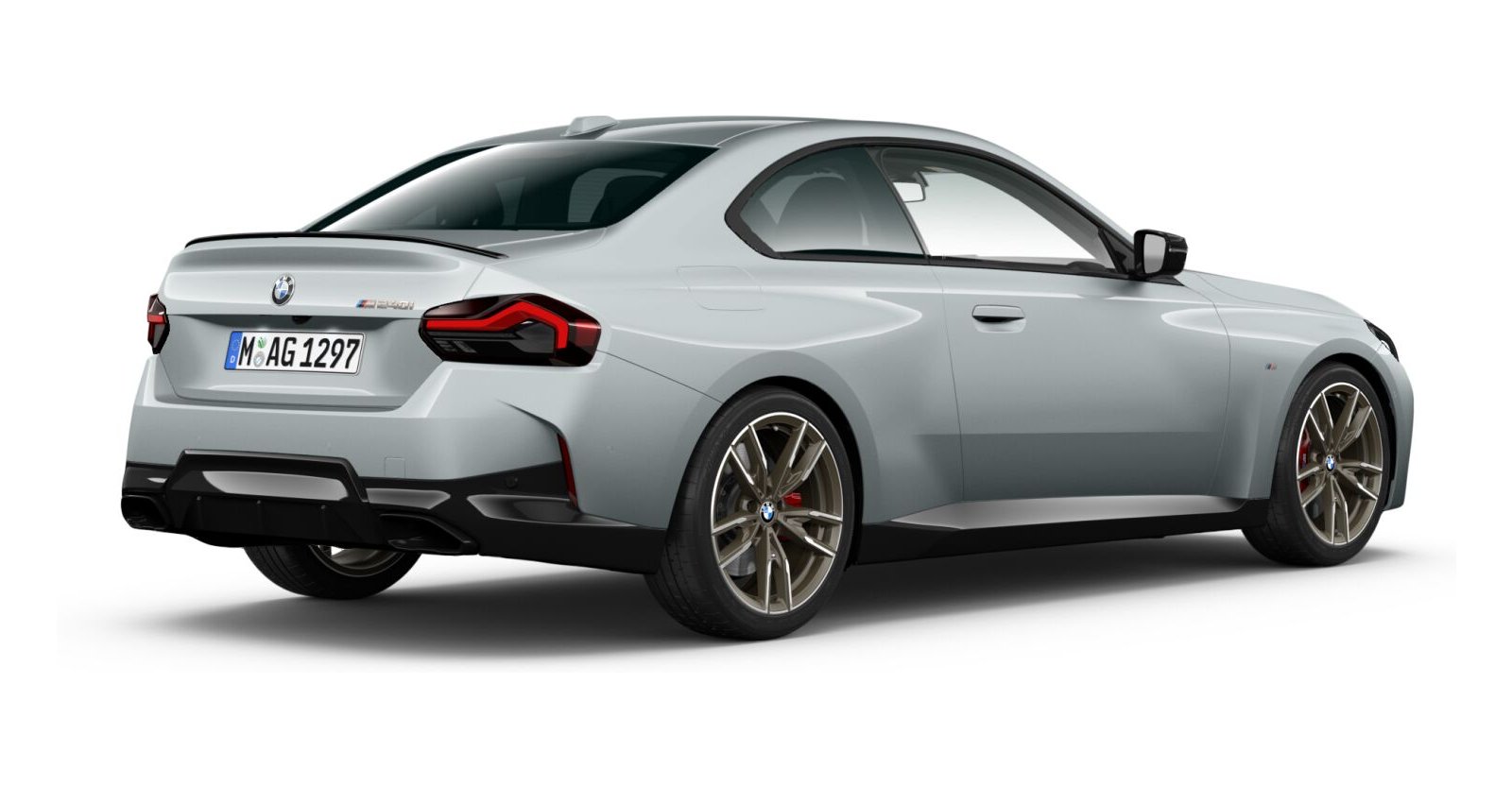BMW BMW 2er in Grau von hinten BMW BMW 2er in Grau von hinten