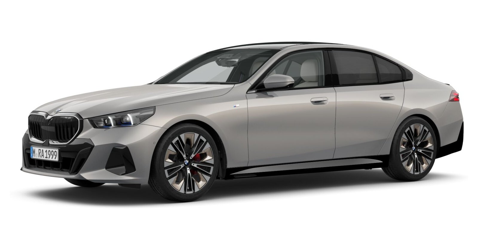 BMW 520d xDrive Limousine in Grau von vorne BMW 520d xDrive Limousine in Grau von vorne