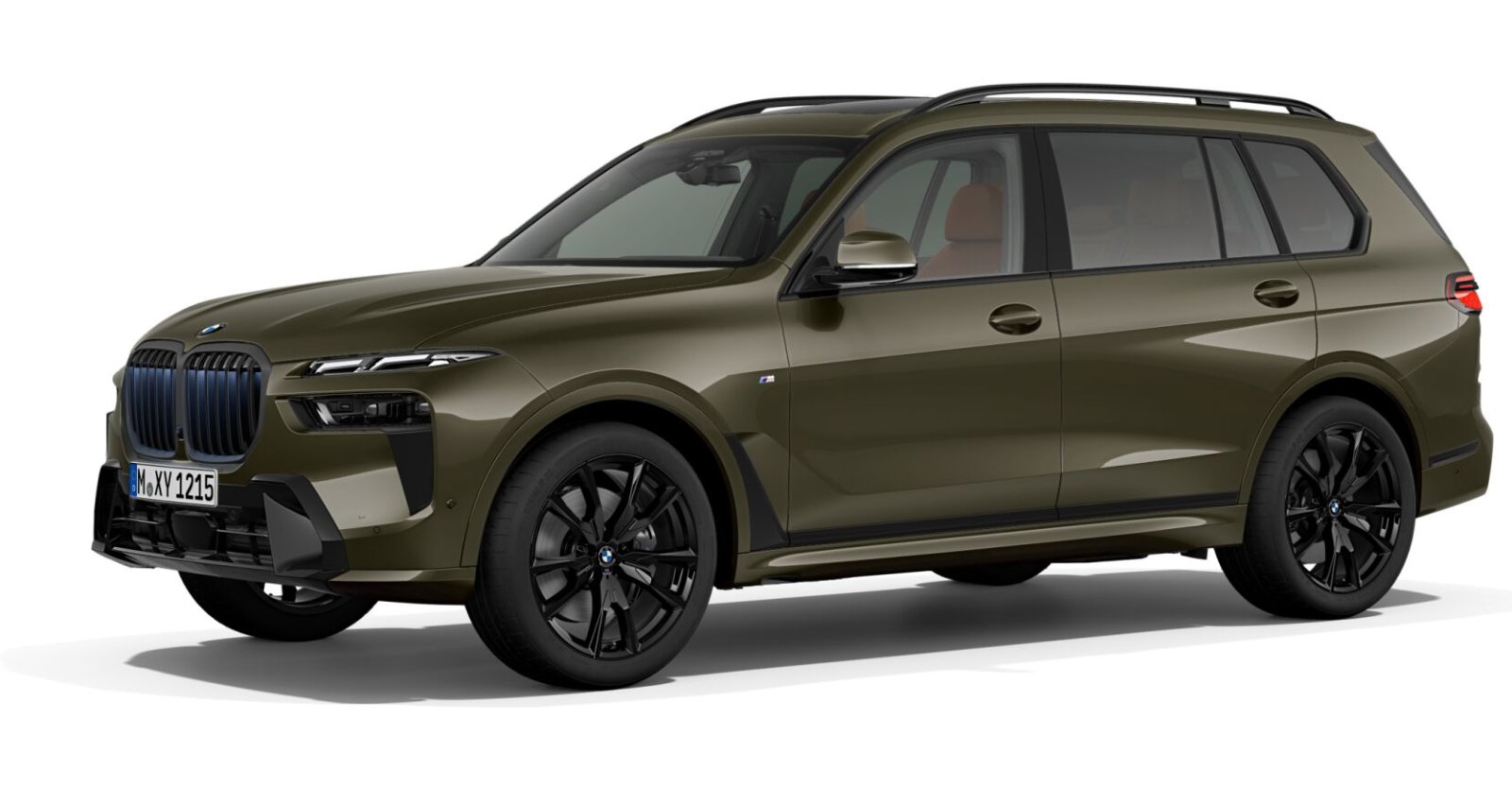 BMW X7 xDrive40d in Grün von vorne BMW X7 xDrive40d in Grün von vorne
