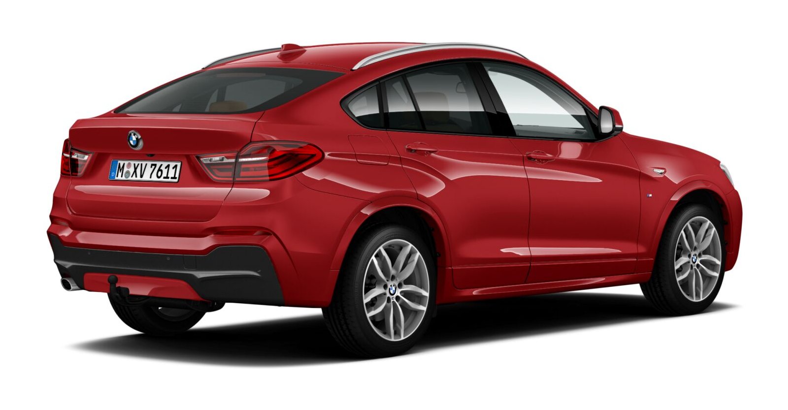 BMW BMW X in Rot von hinten BMW BMW X in Rot von hinten