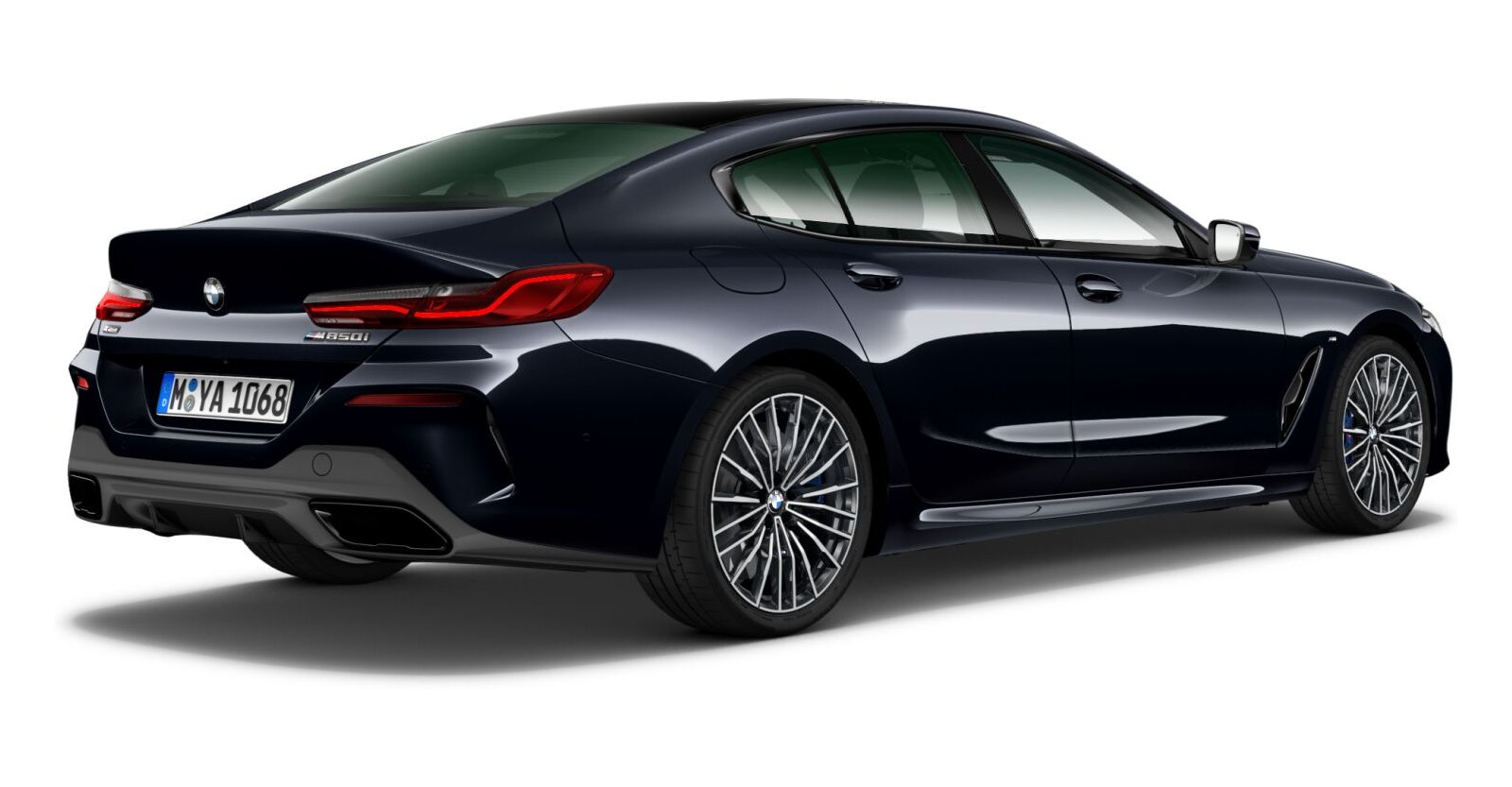 BMW BMW 8er in Schwarz von hinten BMW BMW 8er in Schwarz von hinten
