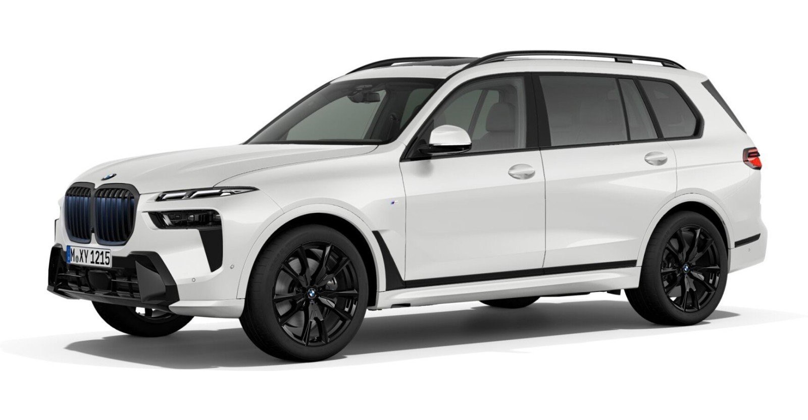 BMW X7 xDrive40d in Weiß von vorne BMW X7 xDrive40d in Weiß von vorne