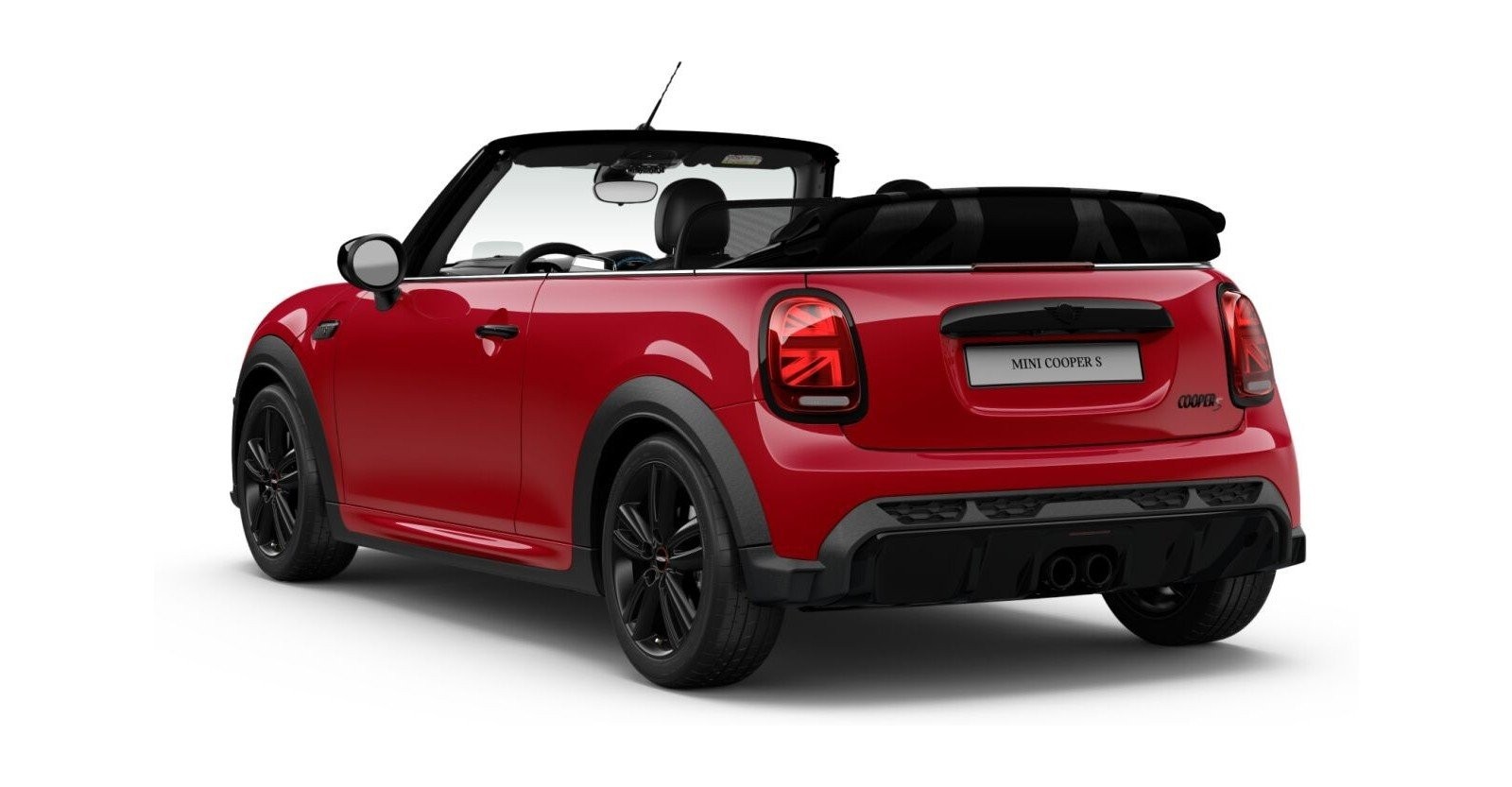 MINI MINI Cabrio in Rot von hinten MINI MINI Cabrio in Rot von hinten