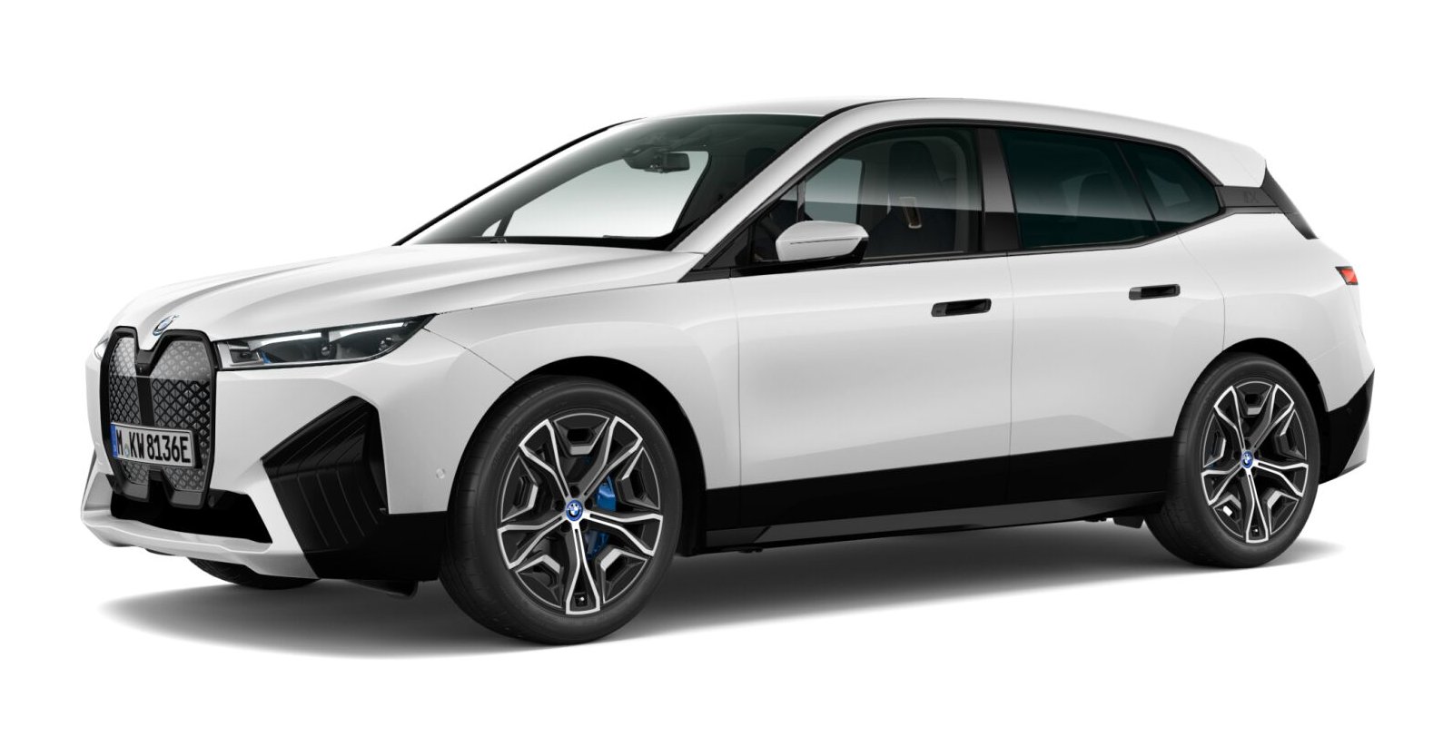 BMW BMW I in Weiß von vorne BMW BMW I in Weiß von vorne