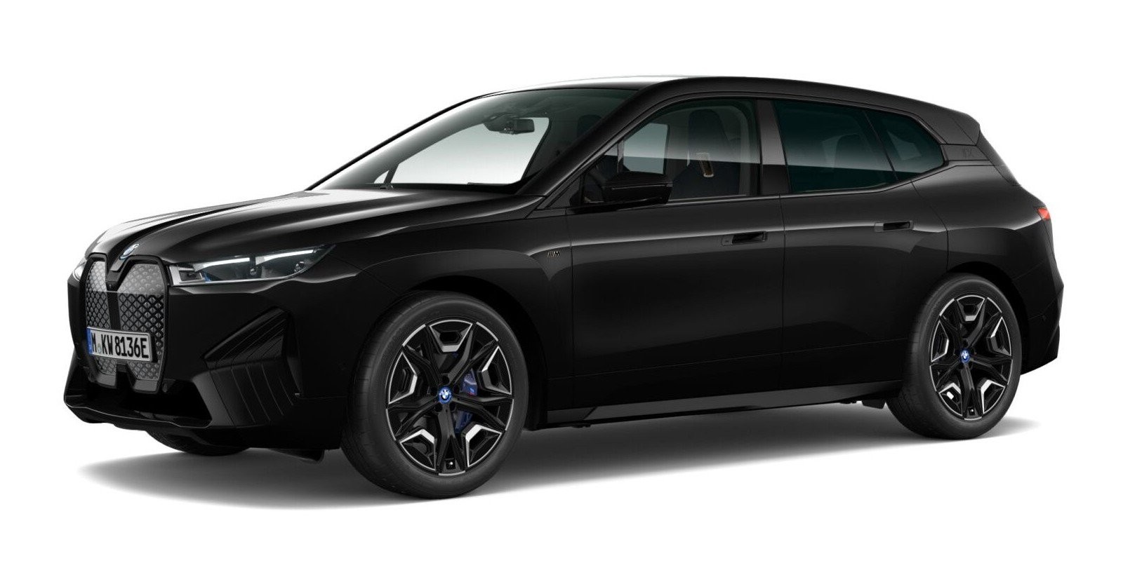 BMW BMW I in Schwarz von vorne BMW BMW I in Schwarz von vorne