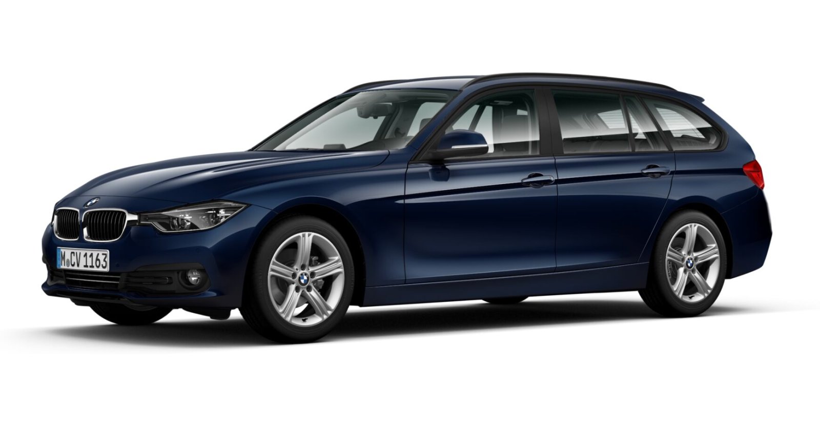 BMW BMW 3er in Blau von vorne BMW BMW 3er in Blau von vorne